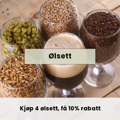 Kjøp 4 ølsett, få 10% rabatt