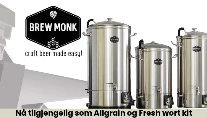 Kjøp utstyr og tilbehør fra Brewmonk hos litebrygg.no